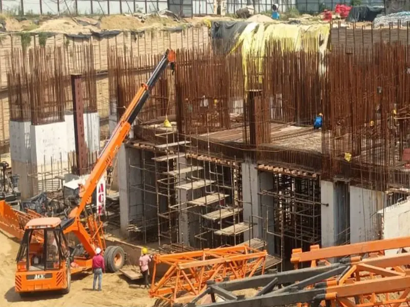 Ganga Anantam construction update: Tower B and C rafts completed