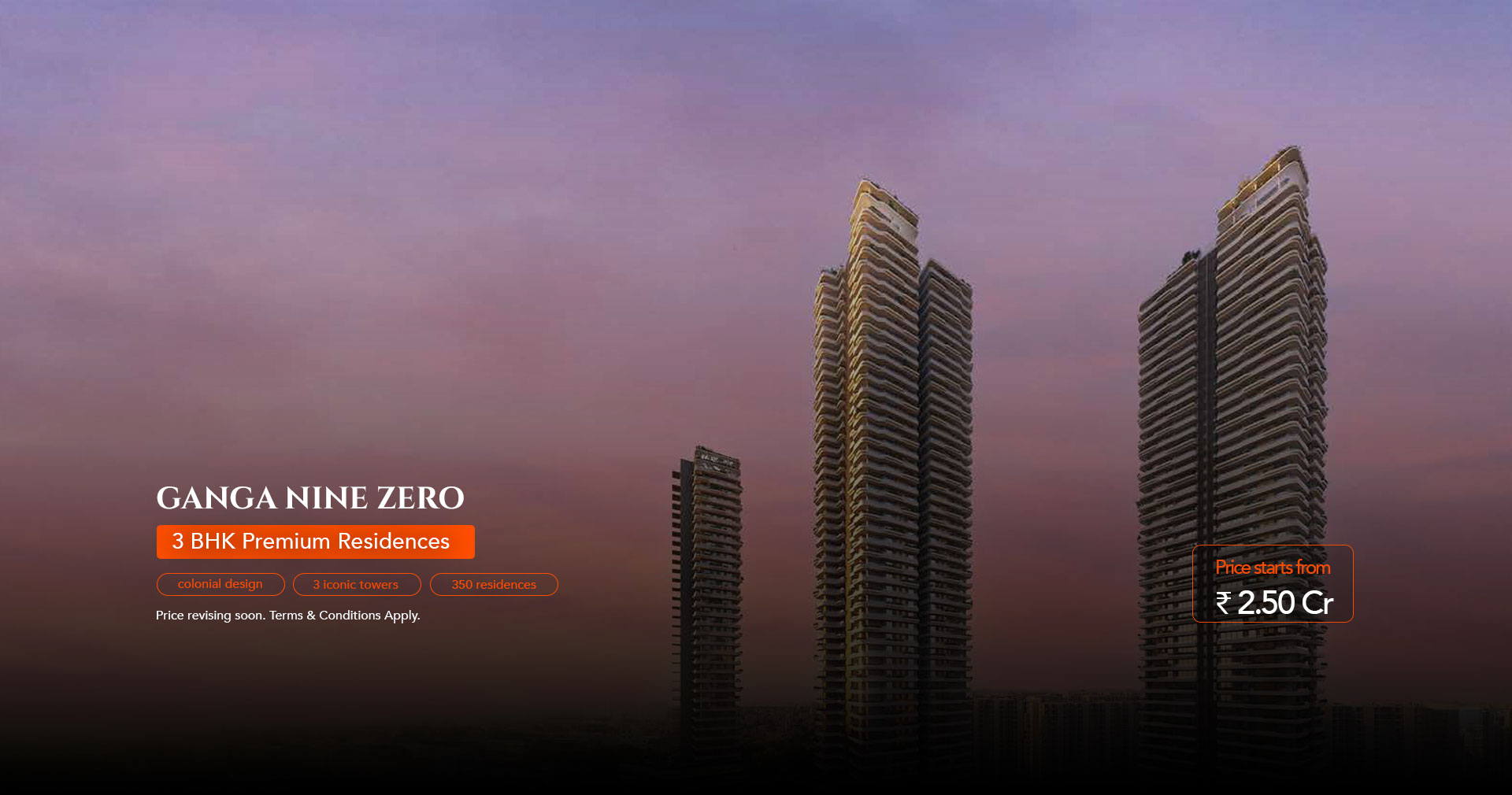 Ganga Nine Zero Sector 90, Gurgaon Banner