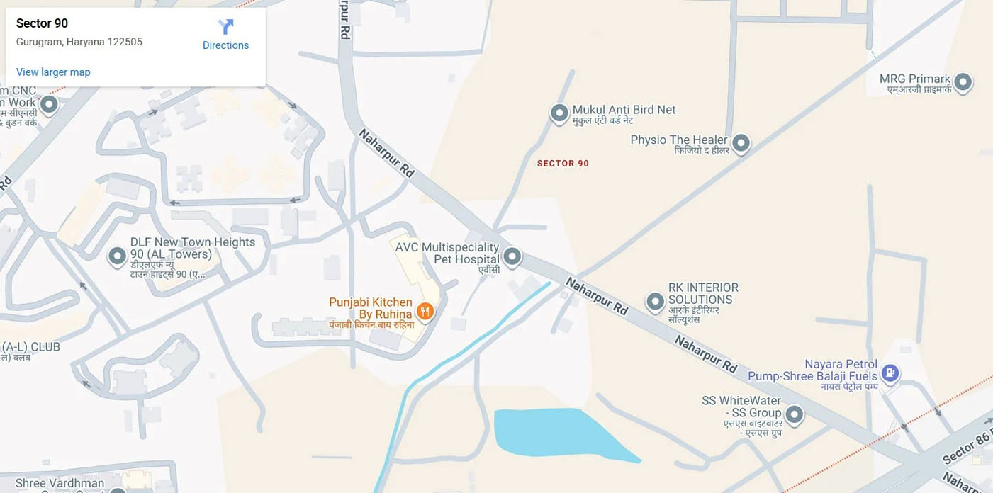 Ganga Anantam 85 location